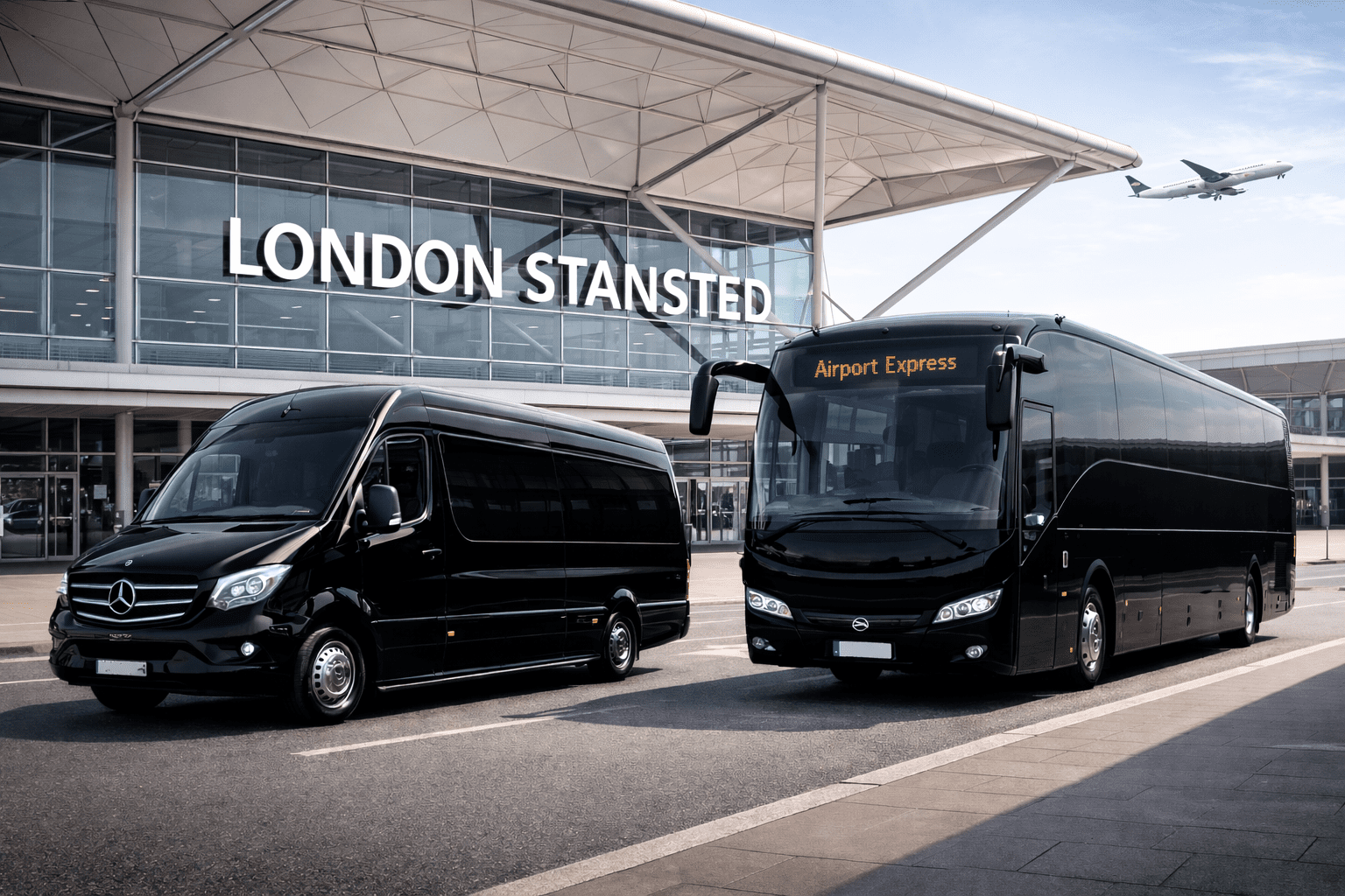 Stansted Airport Minibus and Coach Hire from Ilford